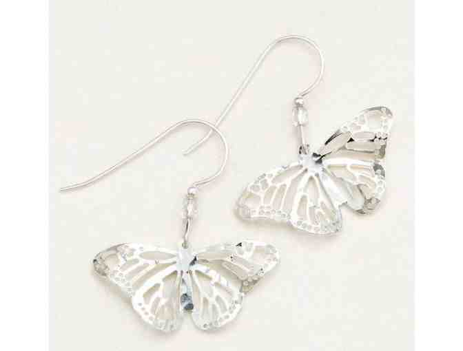 Holly Yashi Silver Enchanted Butterfly Earrings