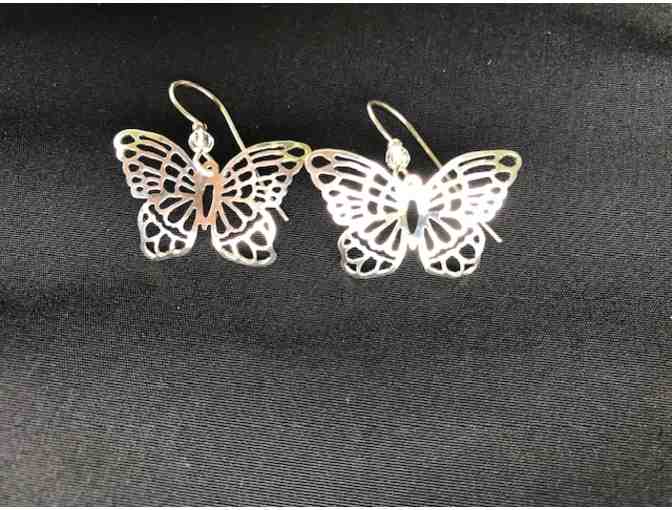 Holly Yashi Silver Enchanted Butterfly Earrings