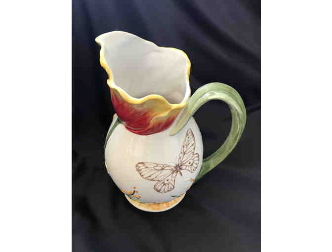 Flower Pitcher with Sugar Bowl