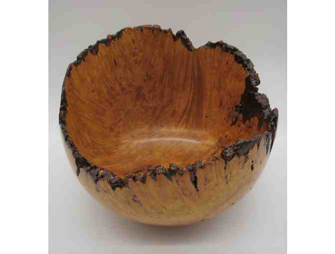 Maple Burl Wood Bowl Natural Edge Hand Crafted