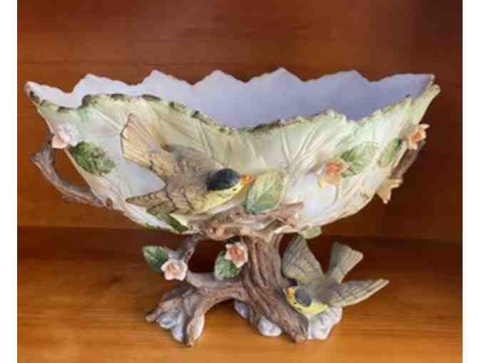 Vintage Ardalt Porcelain Bird Compote
