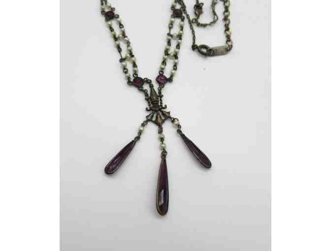 Holly Yashi Necklace with Amethyst Adornments