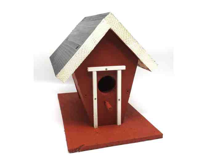 Barn Red and White Bird House