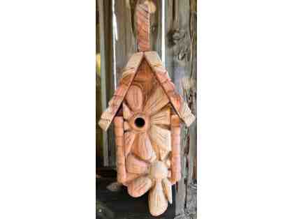 Carved Flowers Bird House