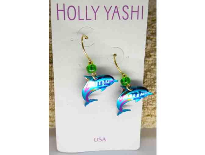 Holly Yashi Niobium Metal Dolphin Earrings