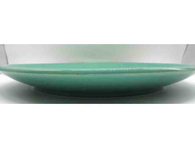 Rare Vintage Bauer Platter in Turquoise