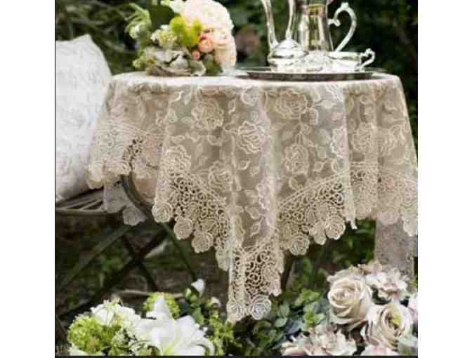Wedding or Garden Party Event Tablecloth Sets for 7 Tables