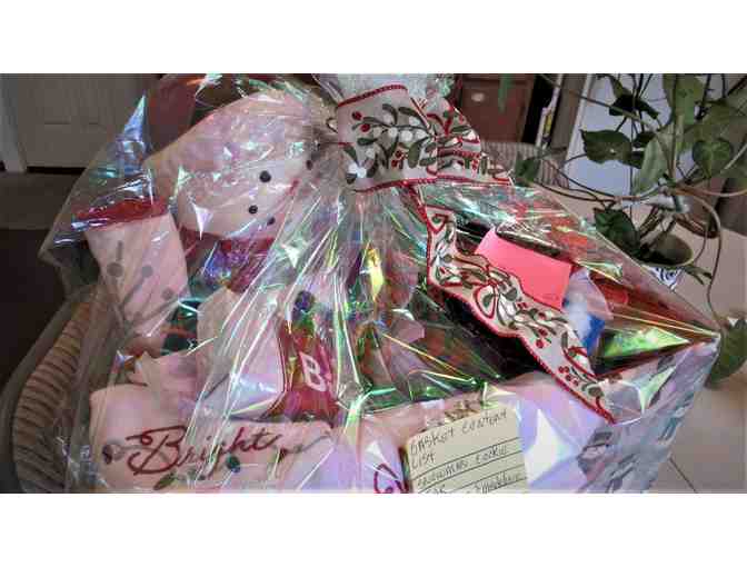 Christmas Gift Basket Filled with Chocolate Treats and More!