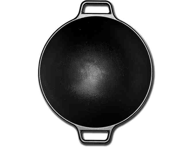 Lodge Cast Iron Wok with Custom Lid