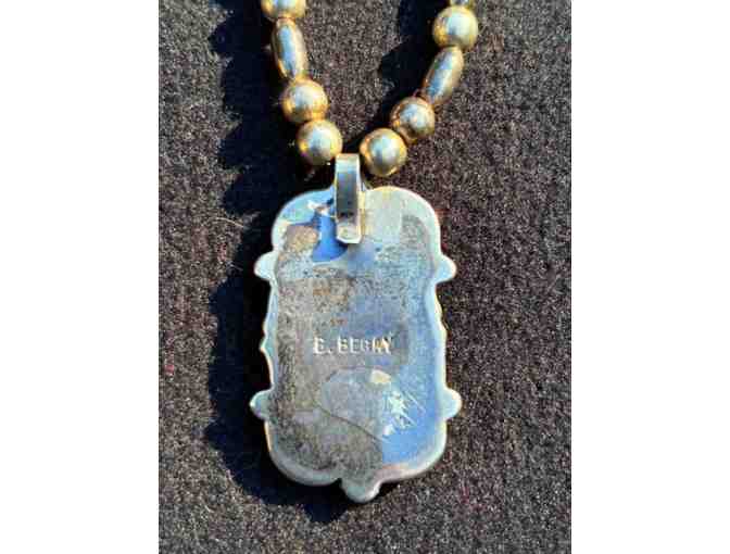 Turquoise Navajo Necklace with Silver Beads