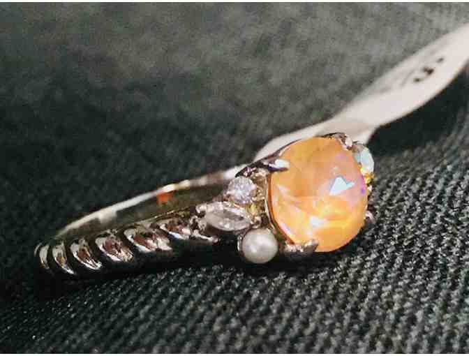 Soft Peach 'Bon Voyage' Ring by Fragrant Jewels