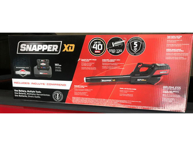 Snapper XD 82V cordless blower with battery and charger