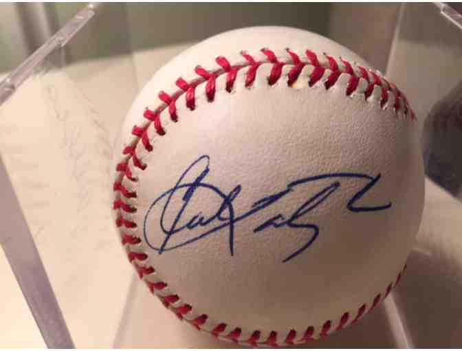 Baseball Signed by Mickey Mantle, Ted Williams, Carl Yastrzemski and Frank Robinson