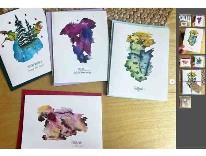 Gaby Aparicio music lesson + hand painted greeting cards