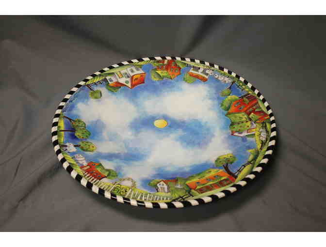 The District Gallery large plate pottery piece