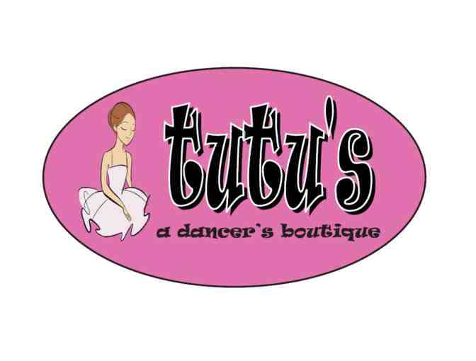 Tutu's Dance Boutique leotard, dance bag and shoes of choice