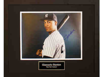 Autographed NY Yankees Giancarlo Stanton Picture