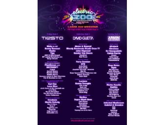 Electric Zoo Three-Day VIP Experience for Two (2)