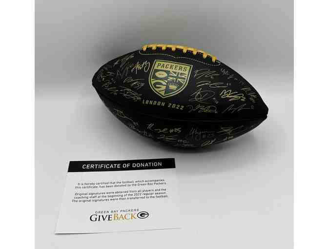Green Bay Packers 2022 Squad Autographed Football