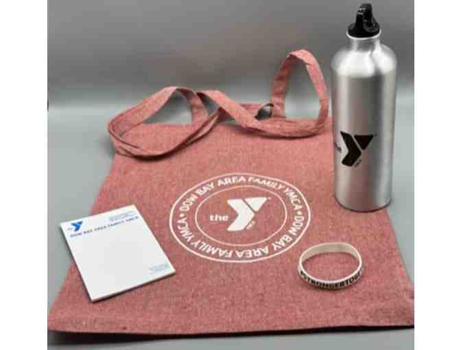 One Month Household Membership to Dow Bay Area Family YMCA with Bag, Water Bottle and More