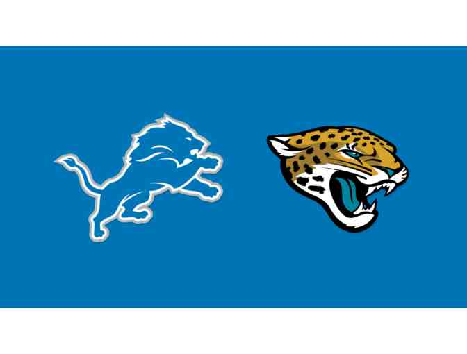 Five Tickets: Detroit Lions vs. Jacksonville Jaguars - Lower Sideline - Photo 1