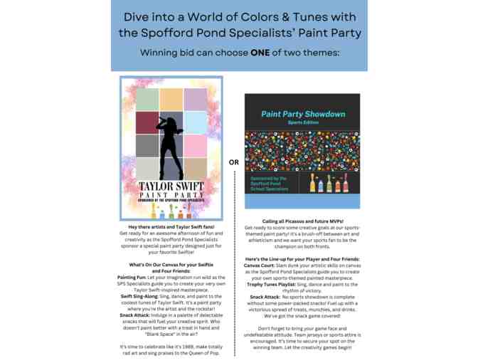 Paint Party with Spofford Specialists