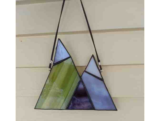Stained Glass Mountains by Local Artist Carrie Root