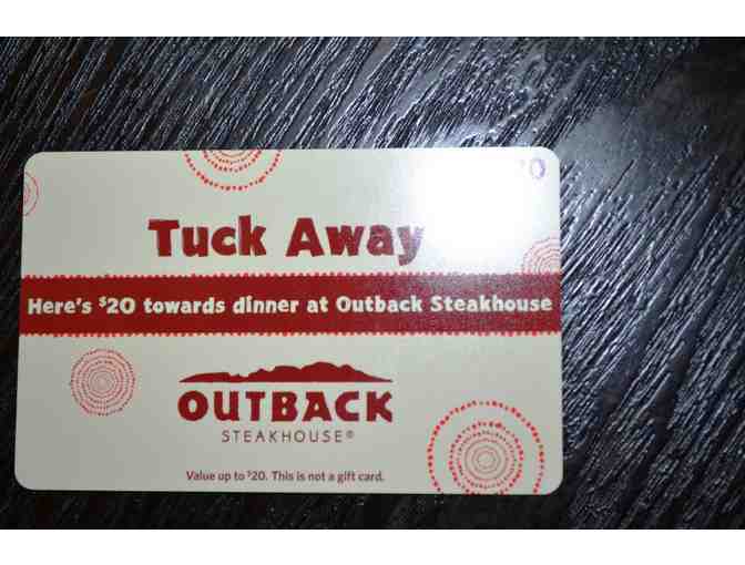 Two $20 Outback Steakhouse 'Tuck Away' Gift Cards