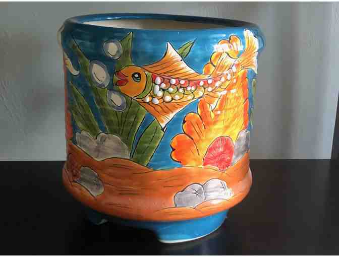 Mexican Pottery round planter