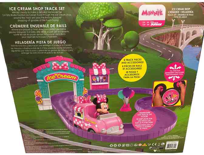 disney junior minnie ice cream shop track set