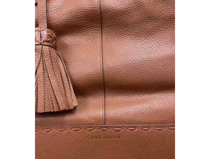 Cole Haan Tassel Detail Shoulder Bag in Tan