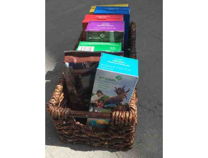 GIRL SCOUT Cookie basket! 7 boxes!