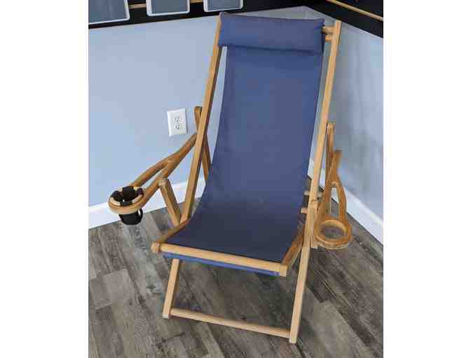 Set of 2 Sling Back Teak Porch Chairs