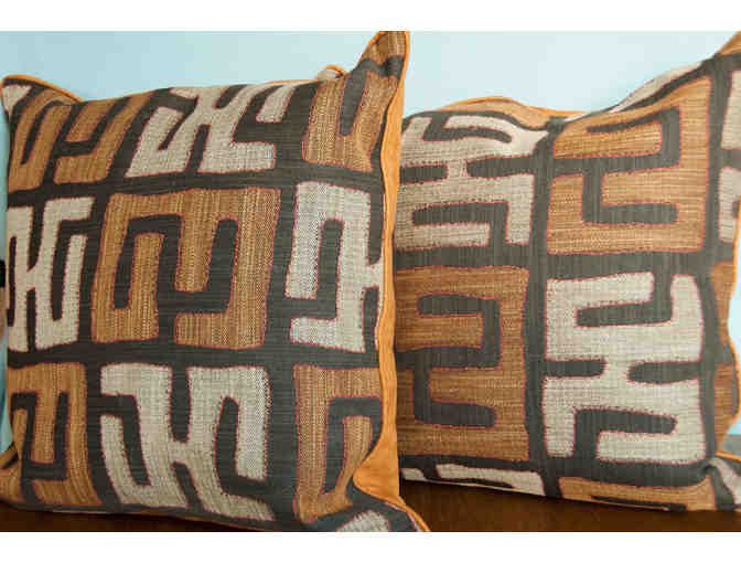 Two 24' down pillows for your home decor; 30% off coupon for custom decor