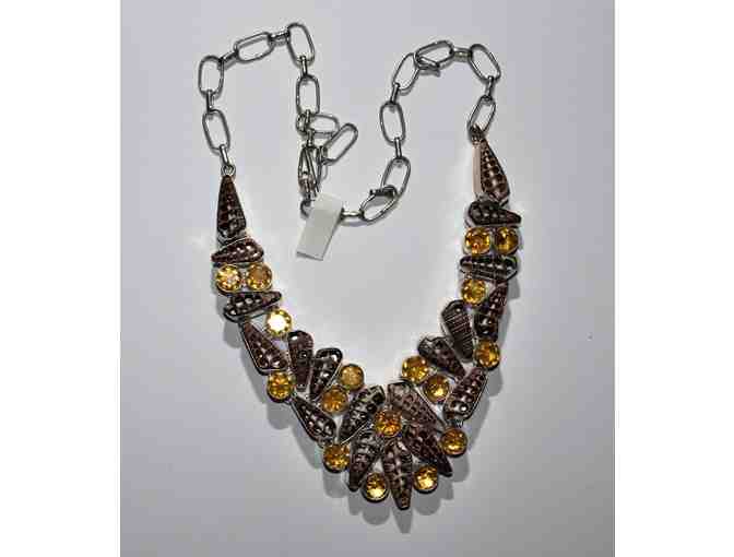 Shell & Citrine Full Necklace & Earrings