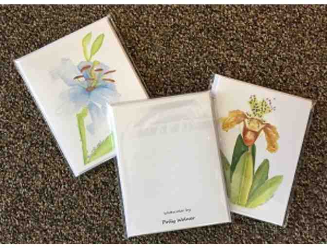 Blank Watercolor Floral Notecards by Polly Wolner