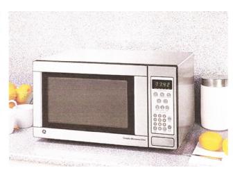 GE 1.1 Cube Stainless Countertop Microwave