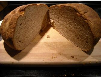 2 Loaves of Home Made Whole Wheat Sourdough Bread