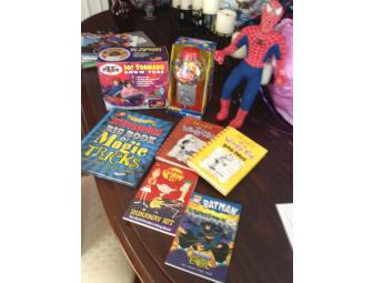 Tornado Tube, Gum Ball Machine and Wimpy Kid plus other books