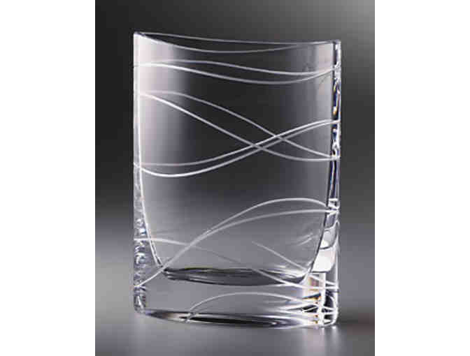 Nambe Crystal Pocket Vase designed by Karim Rashid