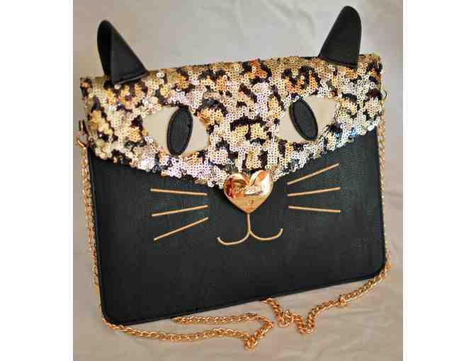 Lady's Cat-Themed Purse