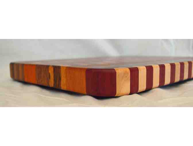 Custom End-Grain Exotic Wood Cutting Board