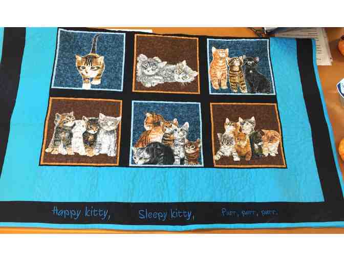 'Soft Kitty, Warm Kitty, Magic Ball of Fur' Handmade Quilt