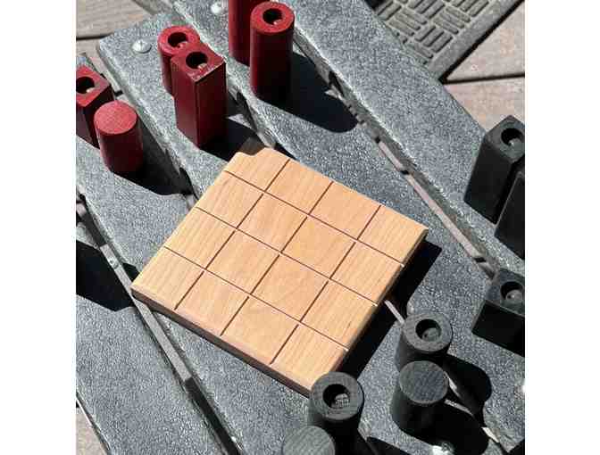 4-In-A-Row wooden handmade logic game - Photo 2