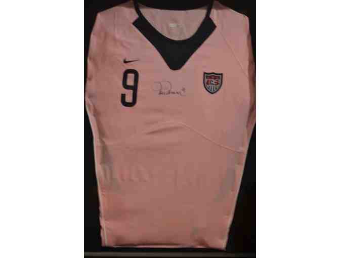Pink Team USA Mia Hamm Autographed Soccer Jersey