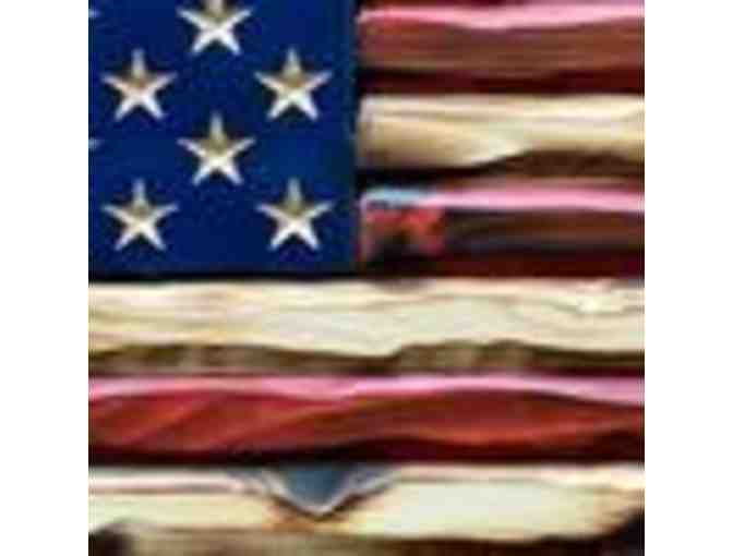 'Flags of Valor' Rustic Wood American Flag from 'The Homefront Collection'! 24.5' x 13'