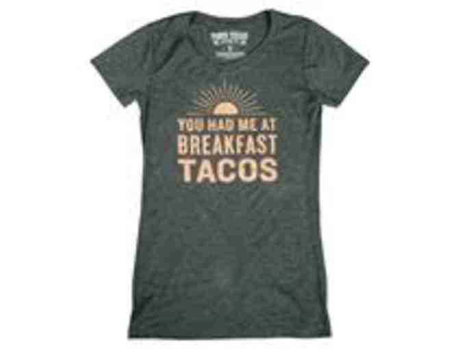 'You Had Me at Breakfast Taco's' Women's T-Shirt - Charcoal,  Size M/L