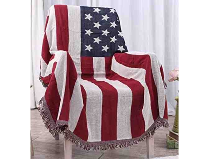American Flag Throw Blanket