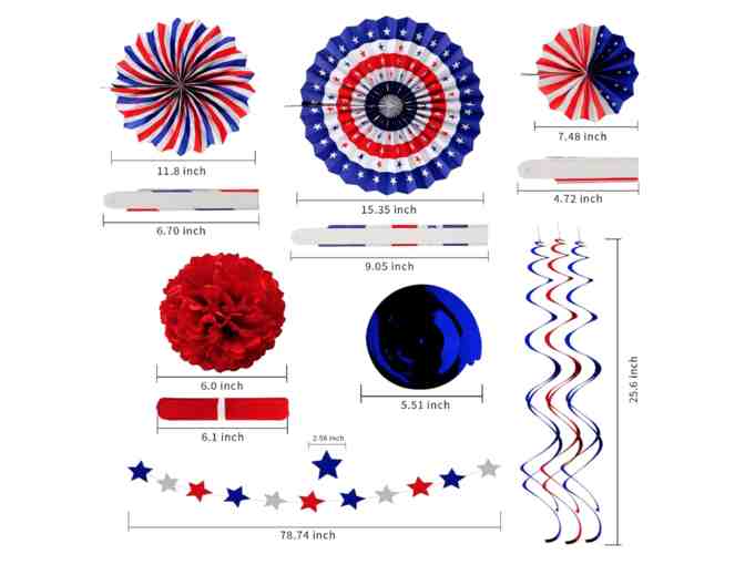 4th of July Party Decorations - 26 Pieces