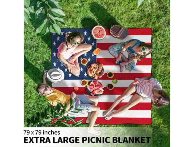 American Flag Picnic Blanket